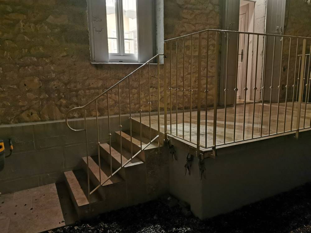 rampes entrée surélevée