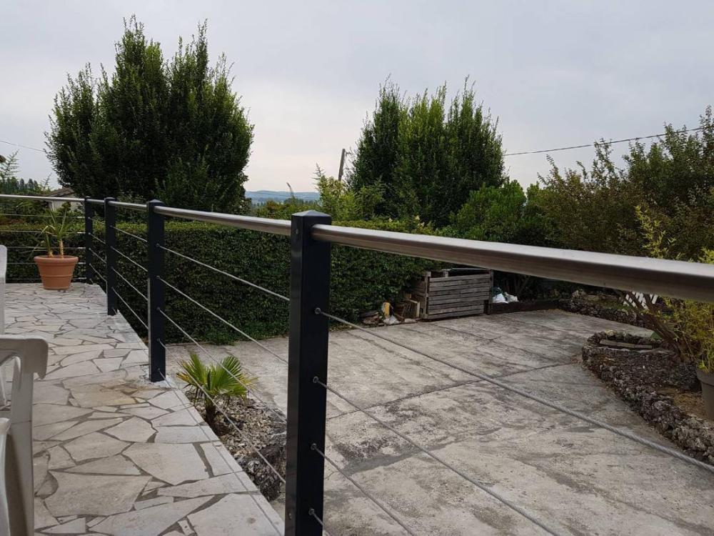 garde-corps en alu terrase
