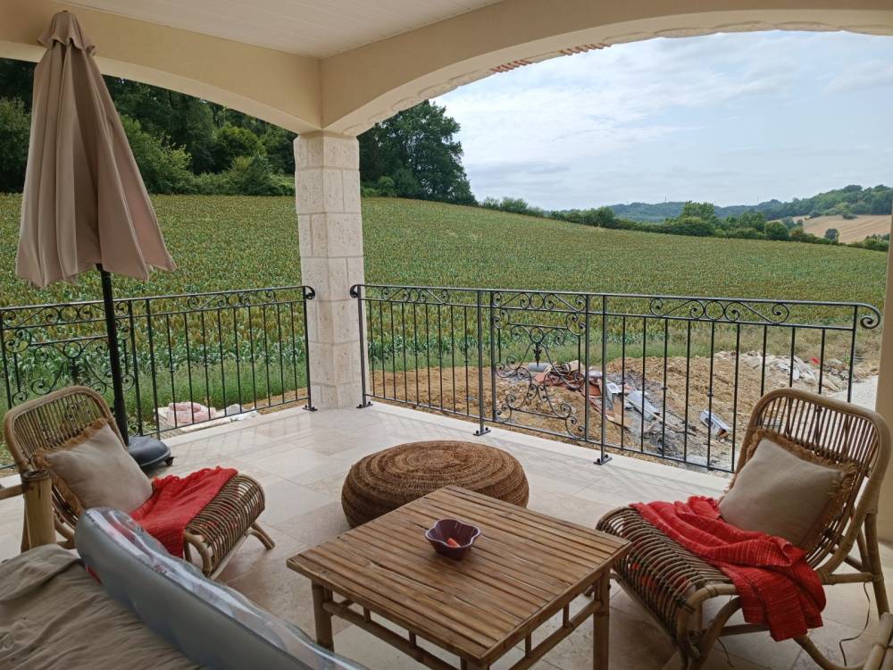 garde-corps terrasse avec vue